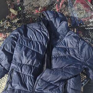 Mens Spyder Puffer Jacket Blue In Medium.